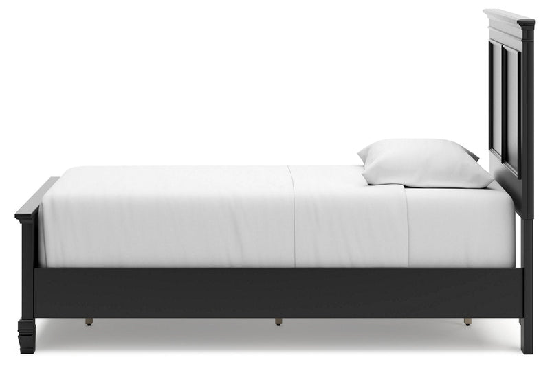 Lanolee Black Twin Panel Bed -  Ashley - DMV Furniture