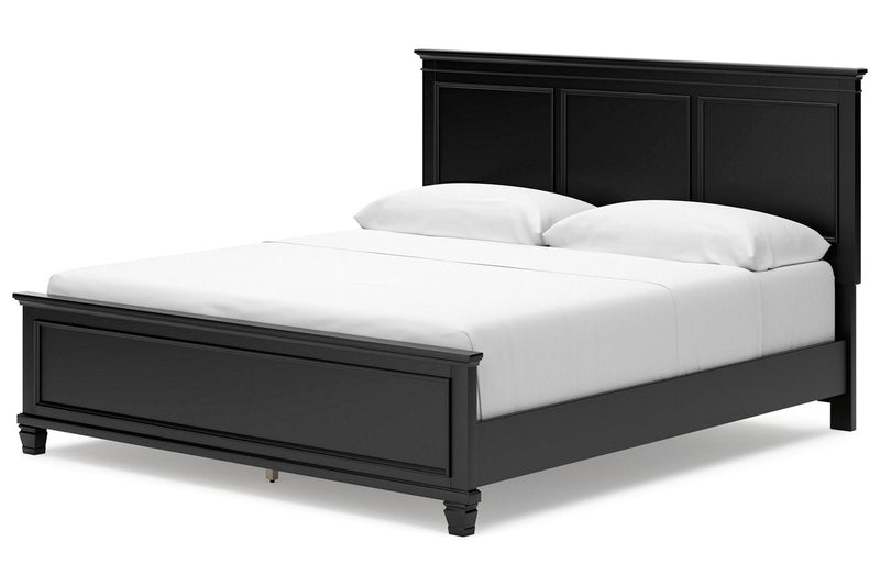 Lanolee Black California King Panel Bed -  Ashley - DMV Furniture