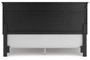 Lanolee Black California King Panel Bed -  Ashley - DMV Furniture