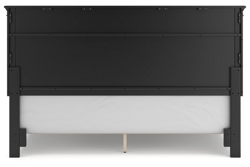 Lanolee Black California King Panel Bed -  Ashley - DMV Furniture