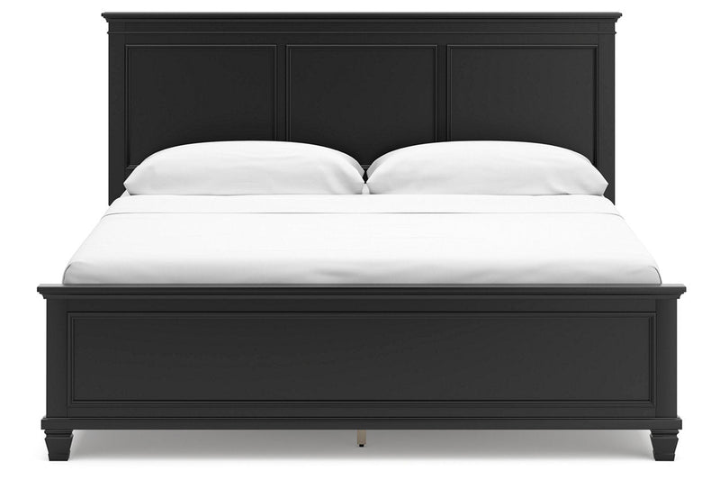 Lanolee Black California King Panel Bed -  Ashley - DMV Furniture