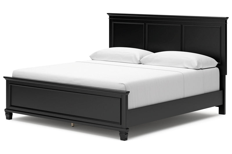 Lanolee Black King Panel Bed -  Ashley - DMV Furniture