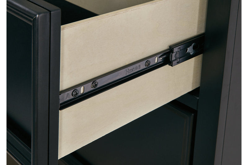 Lanolee Black Dresser and Mirror -  Ashley - DMV Furniture