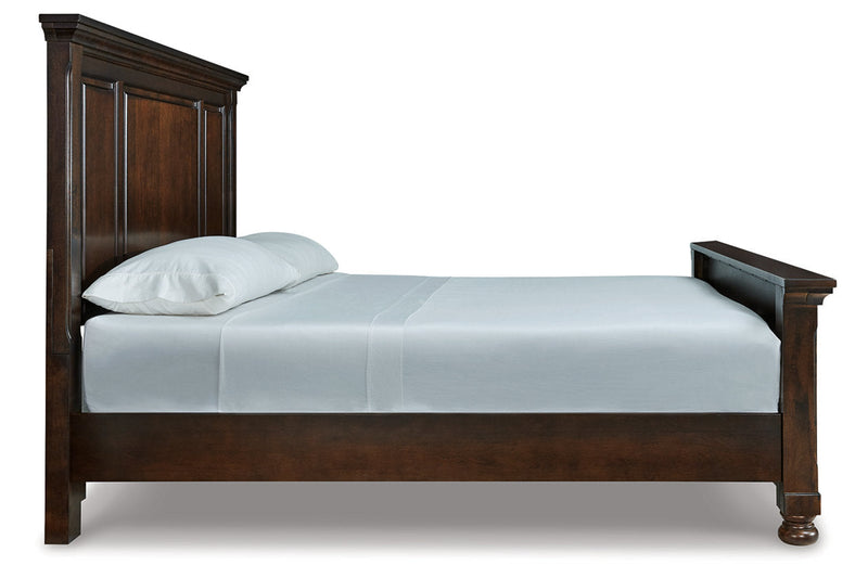 Porter Rustic Brown California King Panel Bed -  Ashley - DMV Furniture
