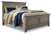 Lettner Light Gray California King Panel Bed -  Ashley - DMV Furniture