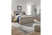 Lettner Light Gray California King Panel Bed -  Ashley - DMV Furniture