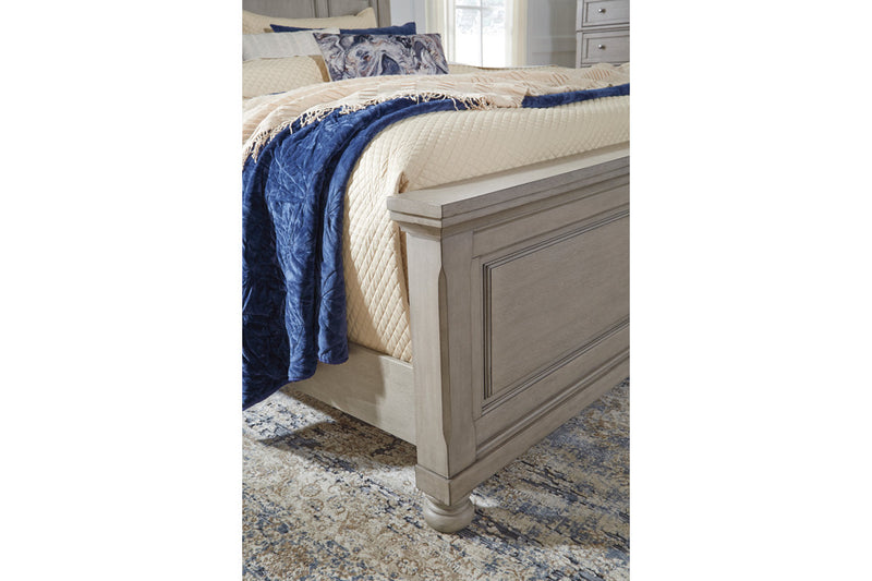 Lettner Light Gray California King Panel Bed -  Ashley - DMV Furniture
