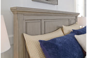 Lettner Light Gray California King Panel Bed -  Ashley - DMV Furniture