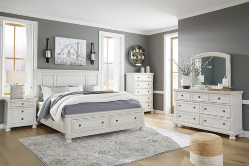 Robbinsdale Antique White Panel Storage Bedroom Set from Ashley - DMV Furniture