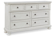 Robbinsdale Antique White Sleigh Bedroom Set from Ashley - DMV Furniture