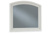 Robbinsdale Antique White Dresser and Mirror -  Ashley - DMV Furniture
