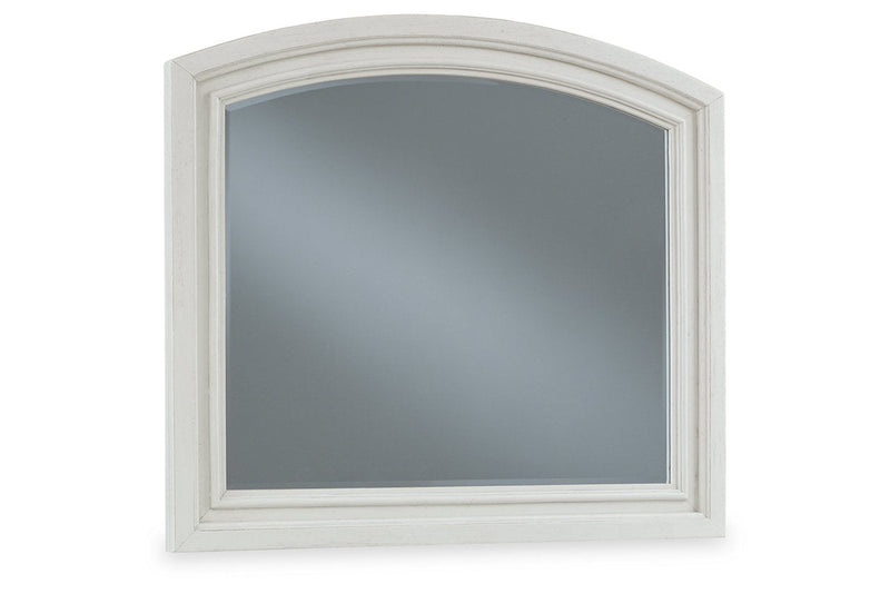 Robbinsdale Antique White Dresser and Mirror -  Ashley - DMV Furniture