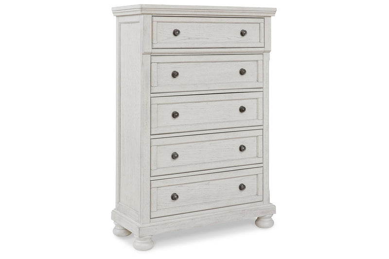 Robbinsdale Antique White Sleigh Bedroom Set from Ashley - DMV Furniture