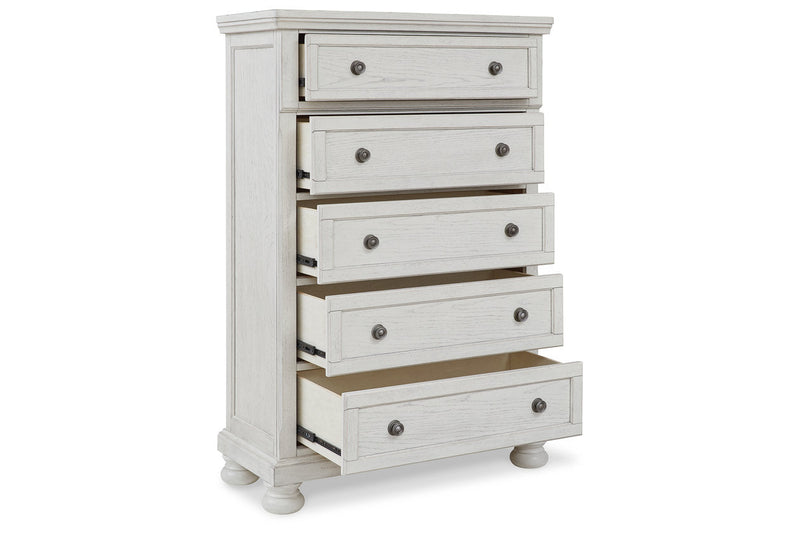 Robbinsdale Antique White Sleigh Bedroom Set from Ashley - DMV Furniture