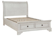 Robbinsdale Antique White Sleigh Storage Bedroom Set from Ashley - DMV Furniture