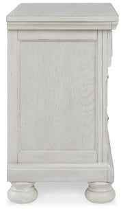 Robbinsdale Antique White Full Storage Bed and Nightstand from Ashley - DMV Furniture