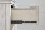 Robbinsdale Antique White Dresser and Mirror -  Ashley - DMV Furniture