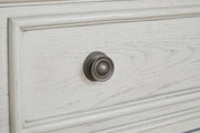 Robbinsdale Antique White Dresser and Mirror -  Ashley - DMV Furniture