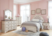 Realyn Chipped White Upholstered Panel Youth Bedroom Set from Ashley - DMV Furniture
