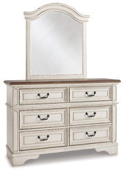 Realyn Two-tone Twin Bed, Dresser and Mirror from Ashley - DMV Furniture