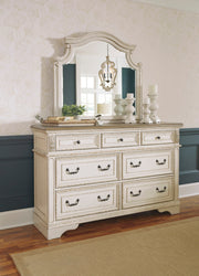 Realyn Chipped White Footboard Storage Platform Bedroom Set from Ashley - DMV Furniture