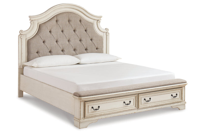 Realyn Two-tone California King Upholstered Bed from Ashley - DMV Furniture