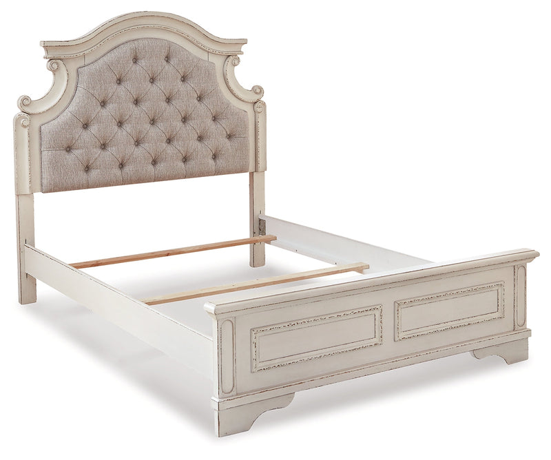 Realyn Two-tone Full Panel Bed, Dresser and Mirror from Ashley - DMV Furniture