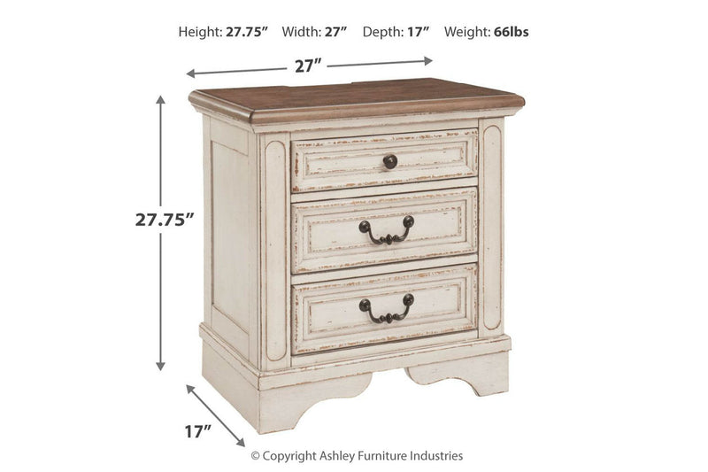 Realyn Two-tone Nightstand from Ashley - DMV Furniture