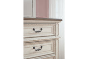 Realyn Chipped White Dresser and Mirror -  Ashley - DMV Furniture