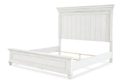 Kanwyn Whitewash California King Panel Bed -  Ashley - DMV Furniture
