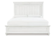 Kanwyn Whitewash California King Panel Bed -  Ashley - DMV Furniture