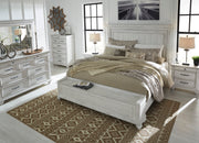 Kanwyn Whitewash Panel Storage Bedroom Set from Ashley - DMV Furniture