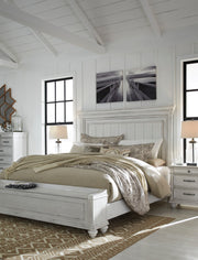 Kanwyn Whitewash Panel Storage Bedroom Set from Ashley - DMV Furniture