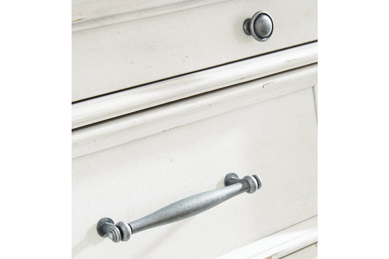 Kanwyn Whitewash Dresser and Mirror -  Ashley - DMV Furniture