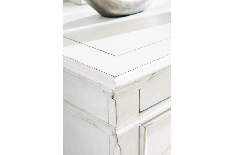 Kanwyn Whitewash Dresser and Mirror -  Ashley - DMV Furniture
