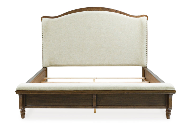 Sturlayne Brown California King Upholstered Panel Bed from Ashley - DMV Furniture