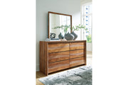 Dressonni Brown Dresser and Mirror -  Ashley - DMV Furniture