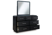 Rowanbeck Black Dresser and Mirror -  Ashley - DMV Furniture