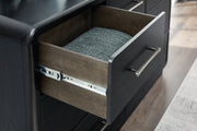 Rowanbeck Black Dresser and Mirror -  Ashley - DMV Furniture