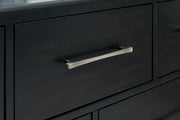 Rowanbeck Black Dresser and Mirror -  Ashley - DMV Furniture