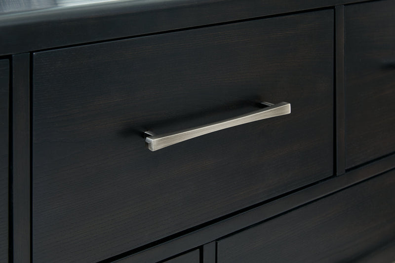 Rowanbeck Black Dresser and Mirror -  Ashley - DMV Furniture