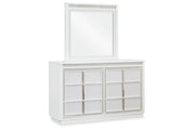 Chalanna White Dresser and Mirror -  Ashley - DMV Furniture