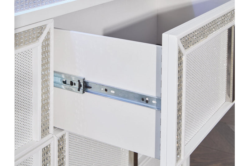 Chalanna White Dresser and Mirror -  Ashley - DMV Furniture