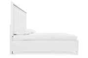 Chalanna White King Upholstered Storage Bed from Ashley - DMV Furniture