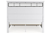 Ashbryn White/Natural California King Panel Storage Bed from Ashley - DMV Furniture
