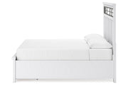 Ashbryn White/Natural California King Panel Storage Bed from Ashley - DMV Furniture