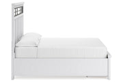 Ashbryn White/Natural California King Panel Storage Bed from Ashley - DMV Furniture