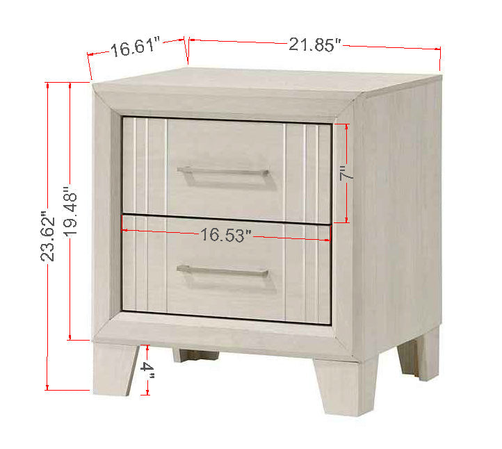 Charlie White Panel Bedroom Set from Crown Mark - DMV Furniture