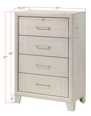 Charlie White Panel Bedroom Set from Crown Mark - DMV Furniture