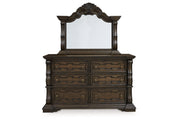 Maylee Dark Brown Dresser and Mirror from Ashley - DMV Furniture